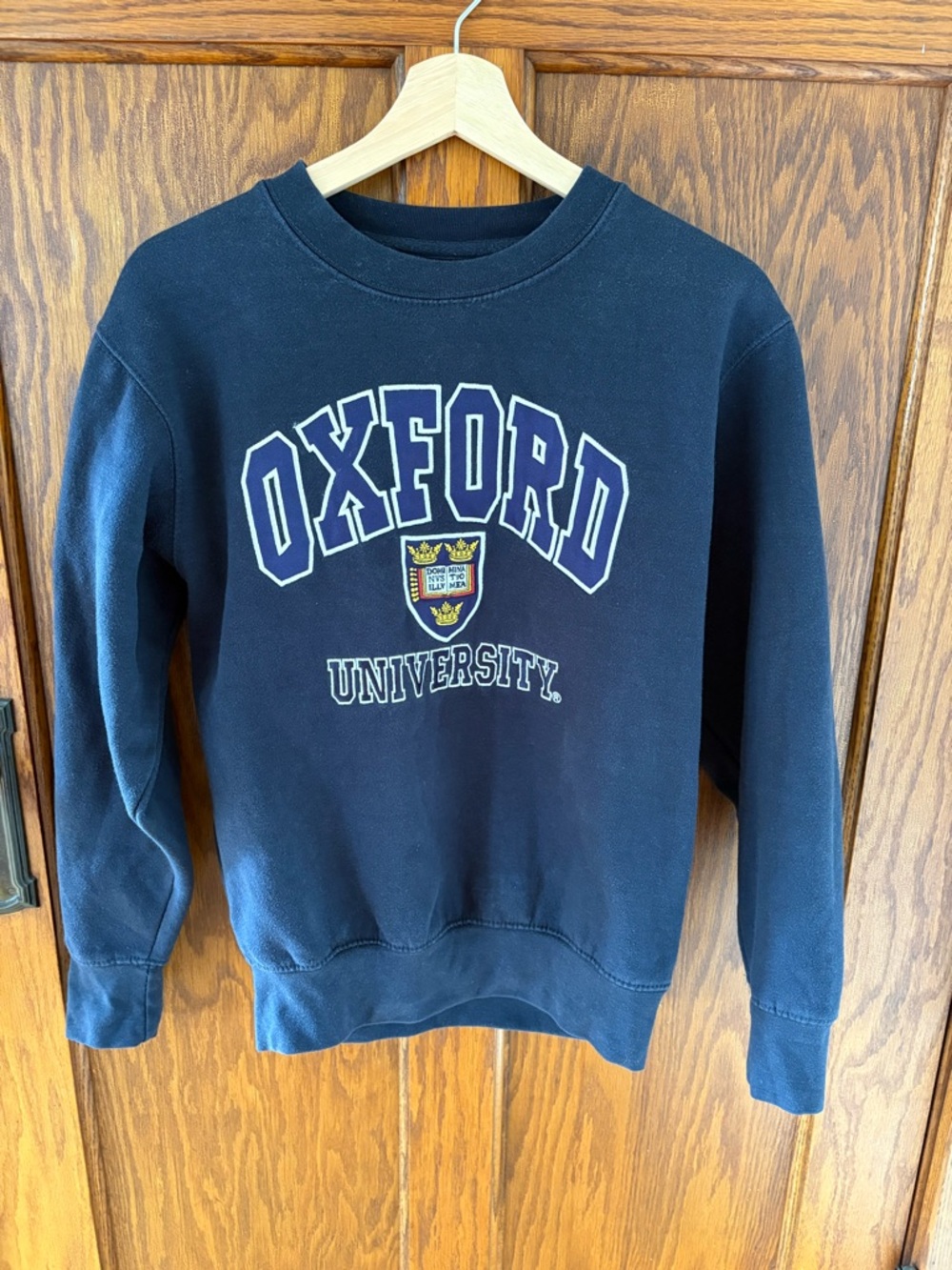 Vintage Oxford University Sweatshirt XS Navy Blue Crewneck Official Embroidered